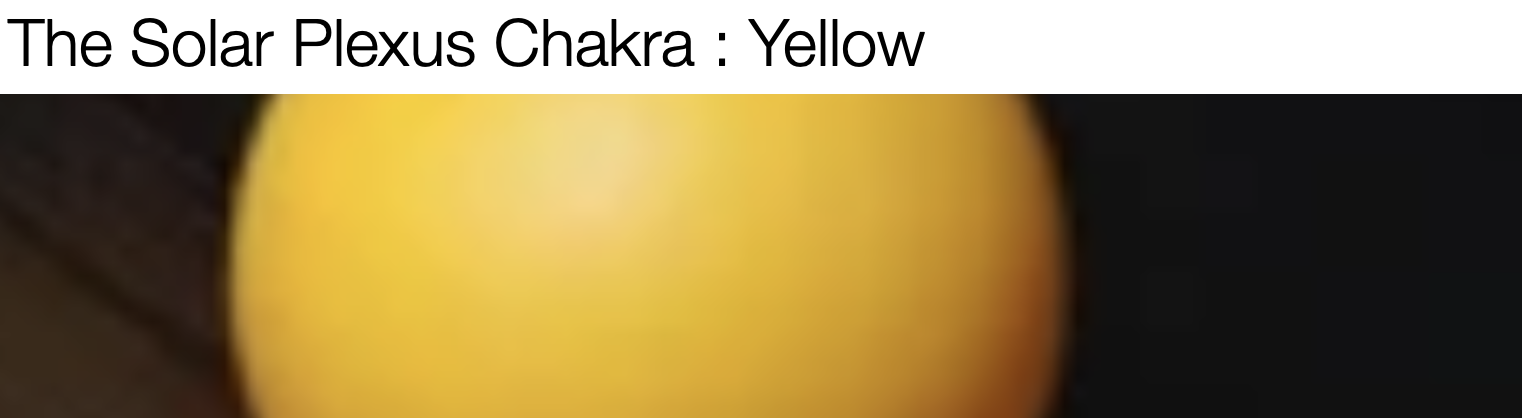The Yellow Chakra / Agape Spiritual Center